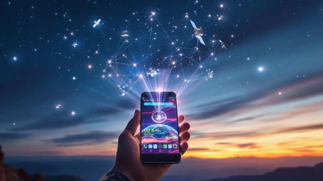 ilustrasi Internet Satelit