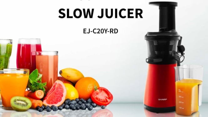 Slow Juicer Sharp EJ-C20Y-RD