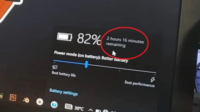 Cara Melihat Estimasi Baterai di Windows