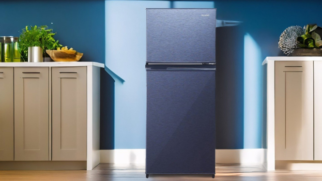 SHARP SJ 196MD SR/SG, Kulkas 2 Pintu