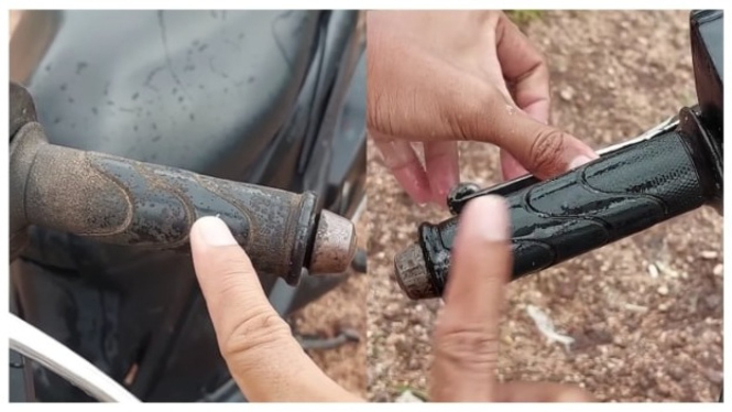 Cara Membersihkan Karet Gas Motor