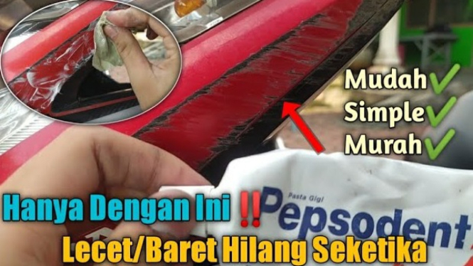 Cara Menghilangkan Lecet pada Body Motor