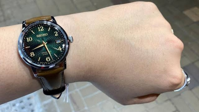 Seiko Presage Leather Cocktail Mojito SRPE45J1