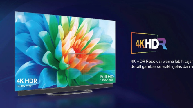 AQUA OLED TV 65 Inci, Televisi Cerdas