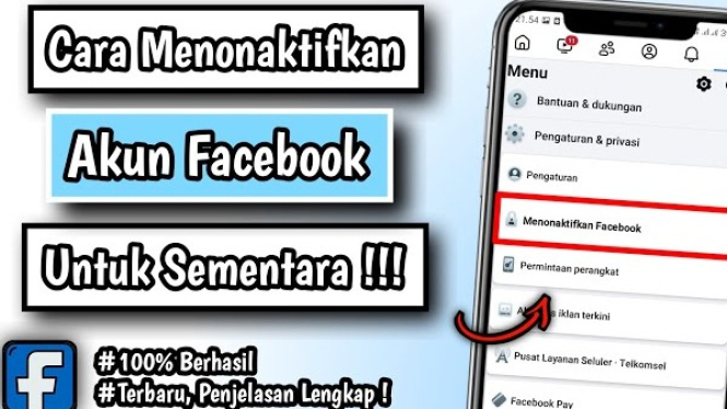 Cara Menonaktifkan Facebook Sementara
