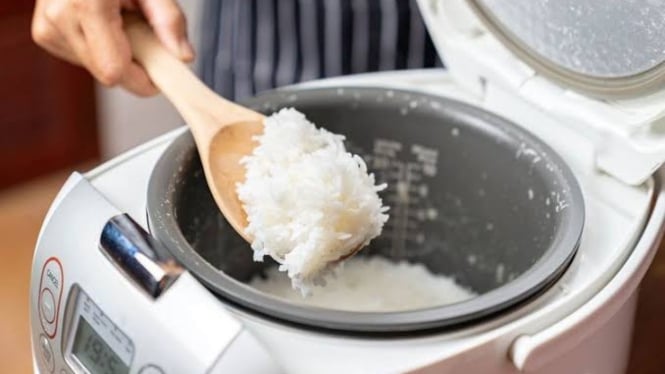 Masak Nasi di Rice Cooker