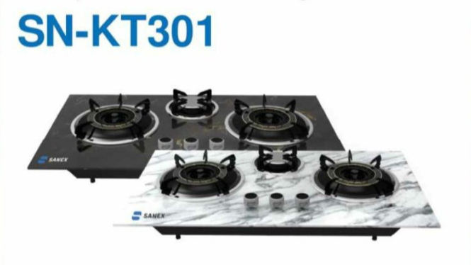 Sanex Kompor Tanam 3 Tungku (SN-KT301) Marble Series