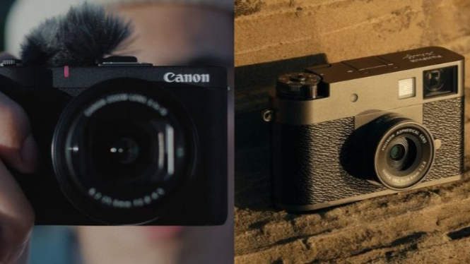 Fujifilm X Half vs Canon V1