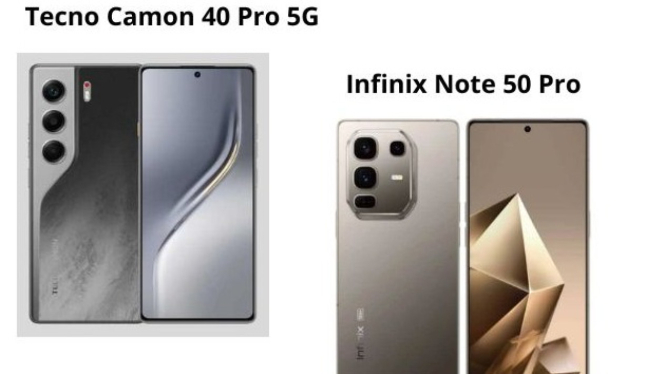 Tecno Camon 40 Pro 5G vs Infinix Note 50 Pro