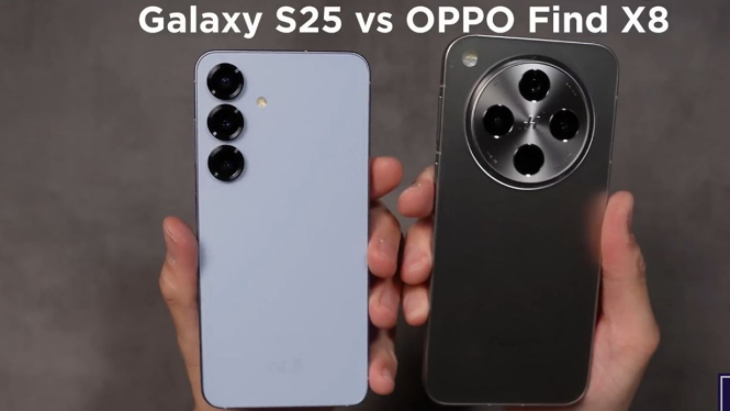 Samsung Galaxy S25 dan Oppo Find X8
