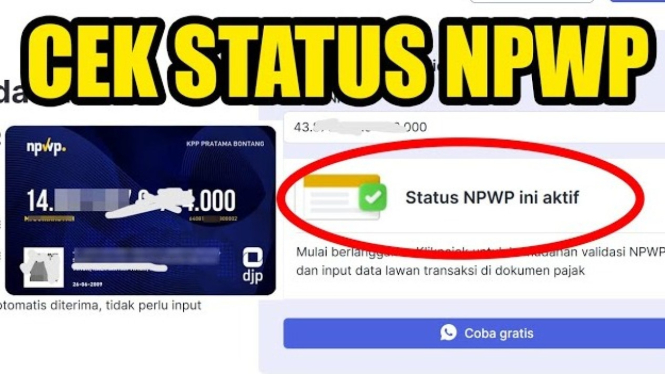 Cara Cek Status NPWP