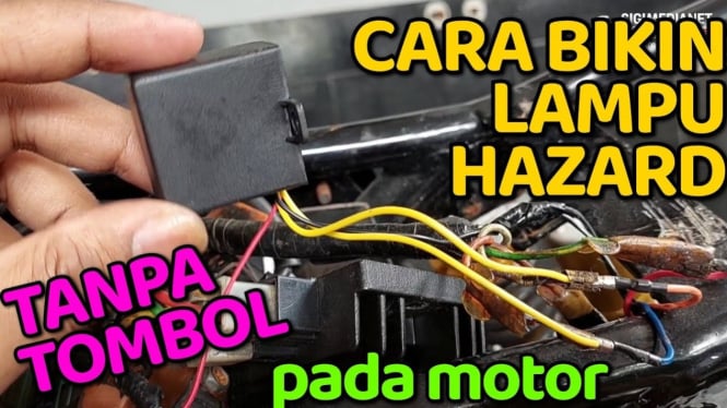 Lampu Hazard Tanpa Tombol Pada Motor
