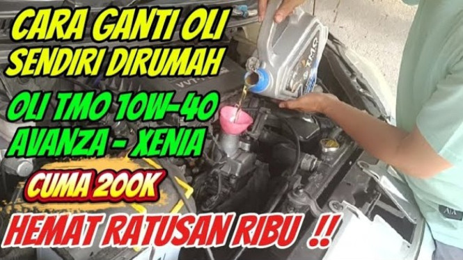 Cara ganti oli di rumah