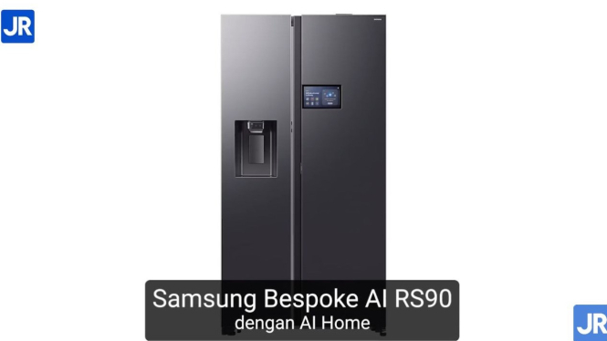 Samsung Bespoke AI RS90, Kulkas Pintar Side-by-Side