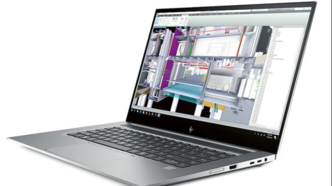 Ilustrasi Laptop HP