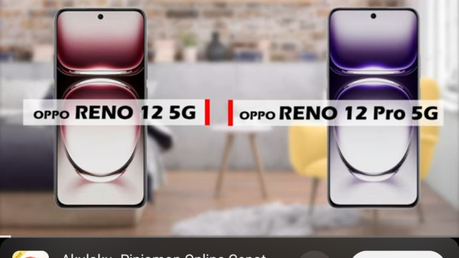 Oppo Reno 12 5G dan  Oppo Reno 12 Pro