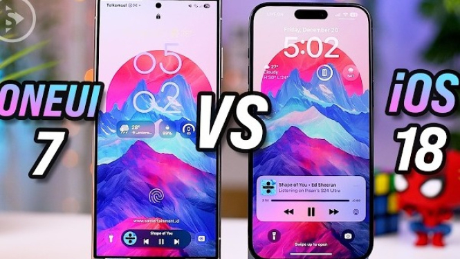 One UI 7 dari Samsung dan iOS 18 dari Apple