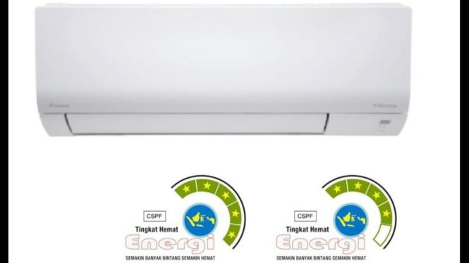 AC Daikin dengan Rating Bintang (Ilustrasi)