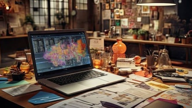 Ilustrasi Laptop