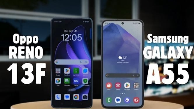 OPPO Reno 13F vs Samsung Galaxy A55