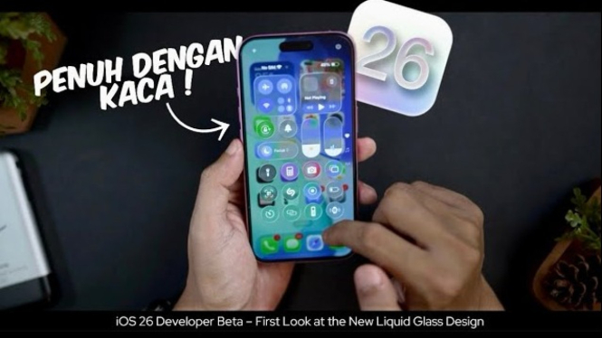 Cobain Langsung iOS 26! Desain Baru Liquid Glass Mirip V1sta?!
