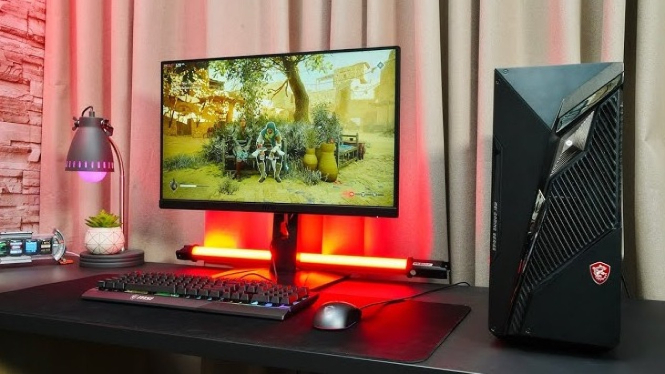 MSI Mag Infinite S3 Gen 13 dan Monitor Gaming 2K