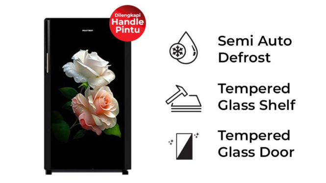 POLYTRON PRA 15 DRX 160 L, Kulkas 1 Pintu