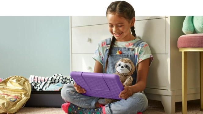 ilustrasi tablet anak