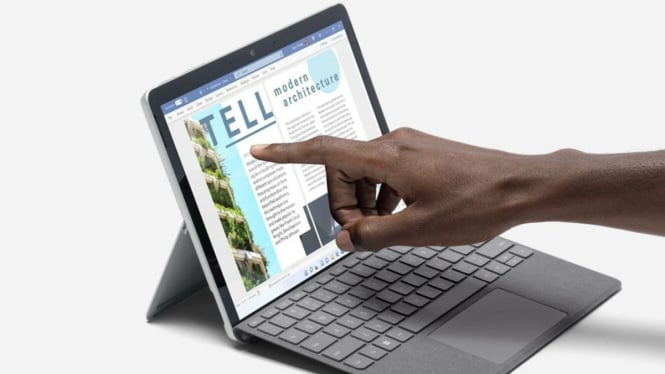Ilustrasi Pengguna Tablet