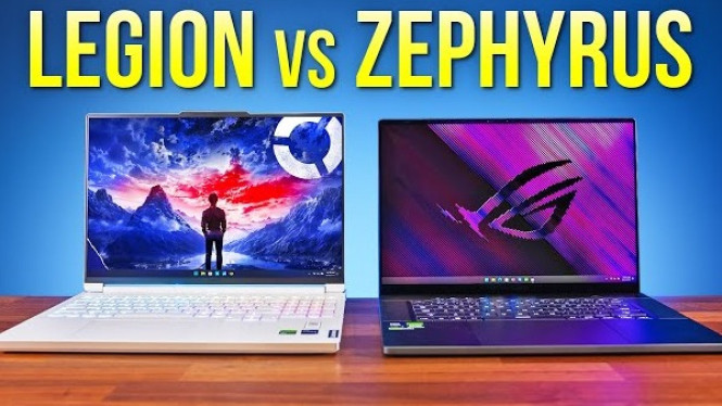 Lenovo Yoga Slim 7x Gen 9 dan Asus ROG Zephyrus G16