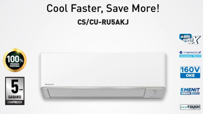Panasonic RU5AKJ AC SPLIT 1/2 PK