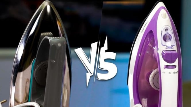 Perbedaan Setrika Kering vs Setrika Uap