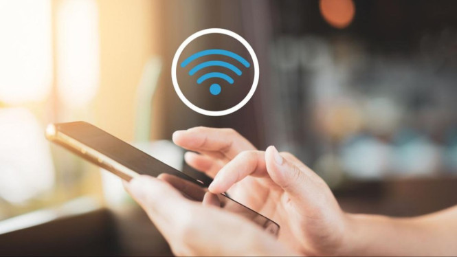 Ilustrasi Wifi di HP