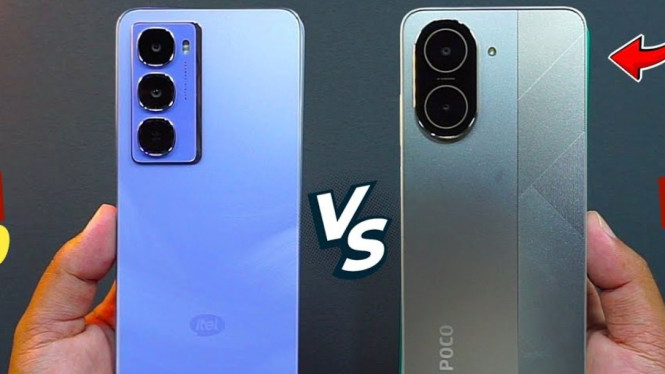 Duel Itel City 100 vs Poco C71