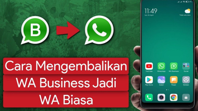 Cara Pindah Chat WhatsApp Bisnis ke WhatsApp Biasa