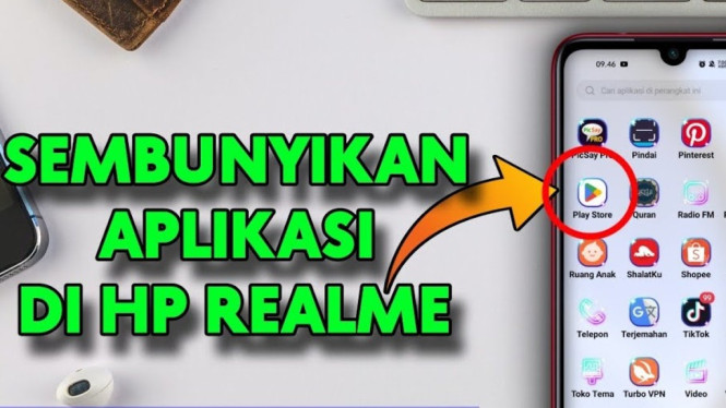 Tutorial Sembunyikan Aplikasi di HP Realme