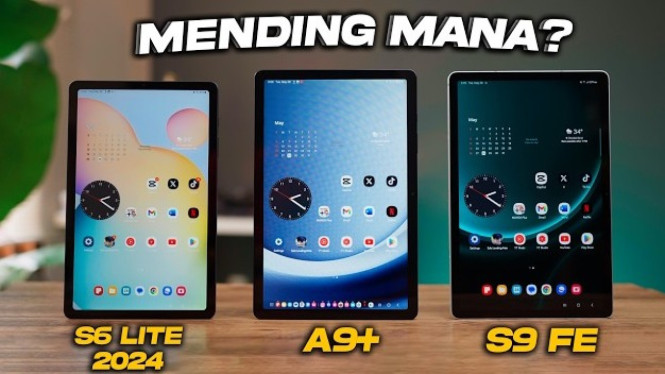 Samsung Galaxy Tab S6 Lite 2024 vs Tab A9 Plus vs S9 FE