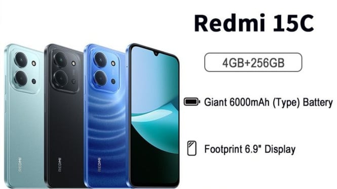 Smartphone 1 Jutaan Bisa Tahan Lama? Cek Redmi 15C dengan Layar Lebar ...