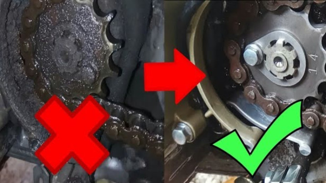 Tutorial Bersihkan Rantai dan Gear Motor