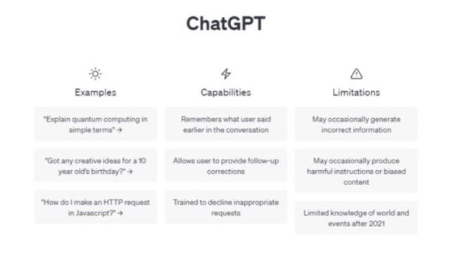 Tampilan ChatGPT