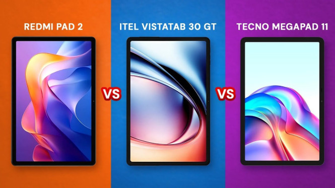 Redmi Pad 2 vs Itel Tab 30 GT vs Tecno Megapad 11