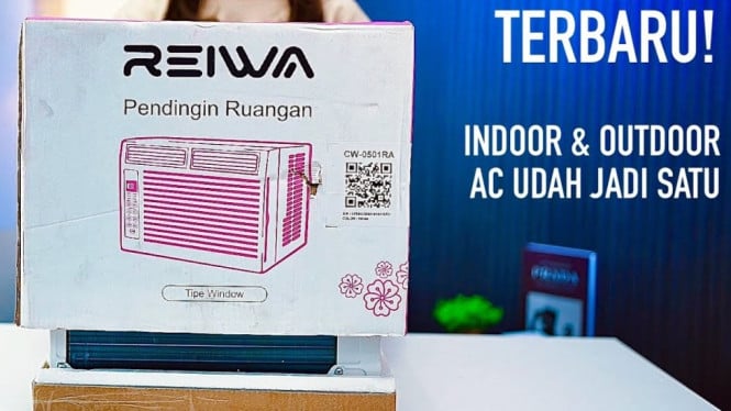 AC Window Reiwa: Hemat Listrik 370 Watt, Pasang Sendiri Tanpa Tukang!