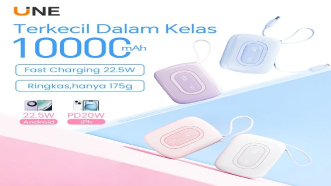 UNE Powerbank Mini 10000mAh 22.5W