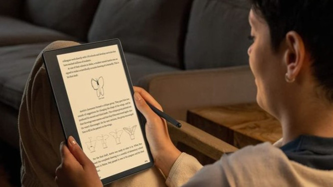 Ilustrasi Tablet Baca eBook