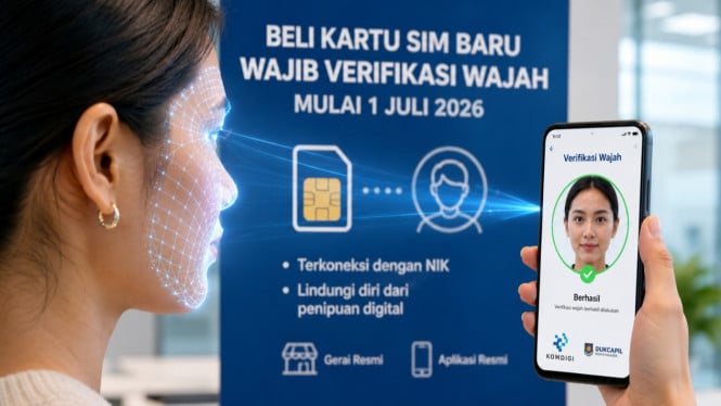Mulai 1 Juli 2026, Beli Kartu SIM Wajib Verifikasi Wajah, Ini Aturan Lengkapnya