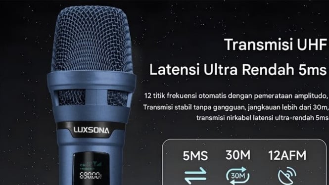 LUXSONA Dual UHF Rechargeable