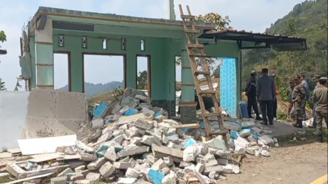 Kondisi rumah warga terdampak bencana pergerakan tanah