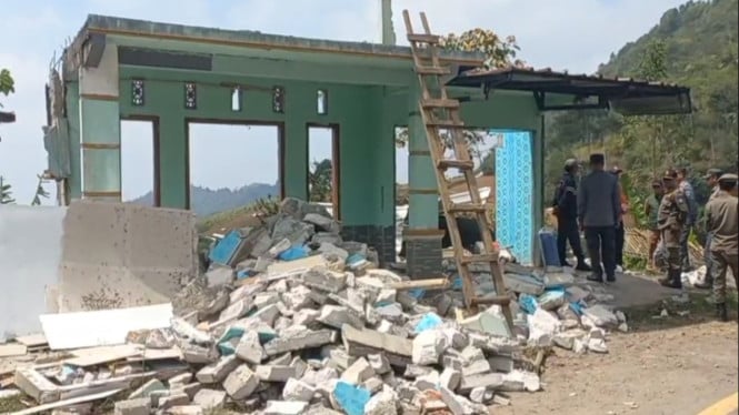 Kondisi rumah warga terdampak bencana pergerakan tanah