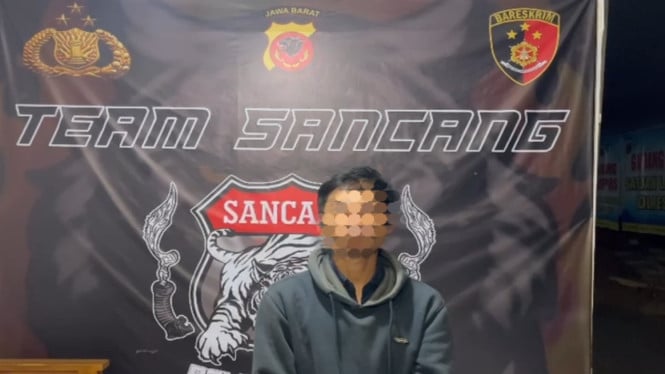 Foto tangkapan Ganes saat memberikan klarifikasi drama korban begal