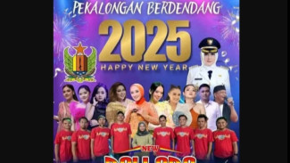 Rayakan Acara Tahun Baru 2025 di Alun-Alun Kajen, Pekalongan